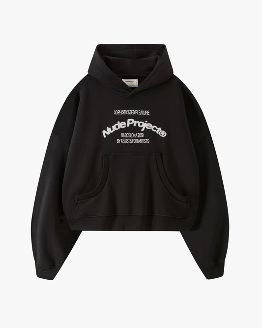 Liberty Boxy Hoodie Black