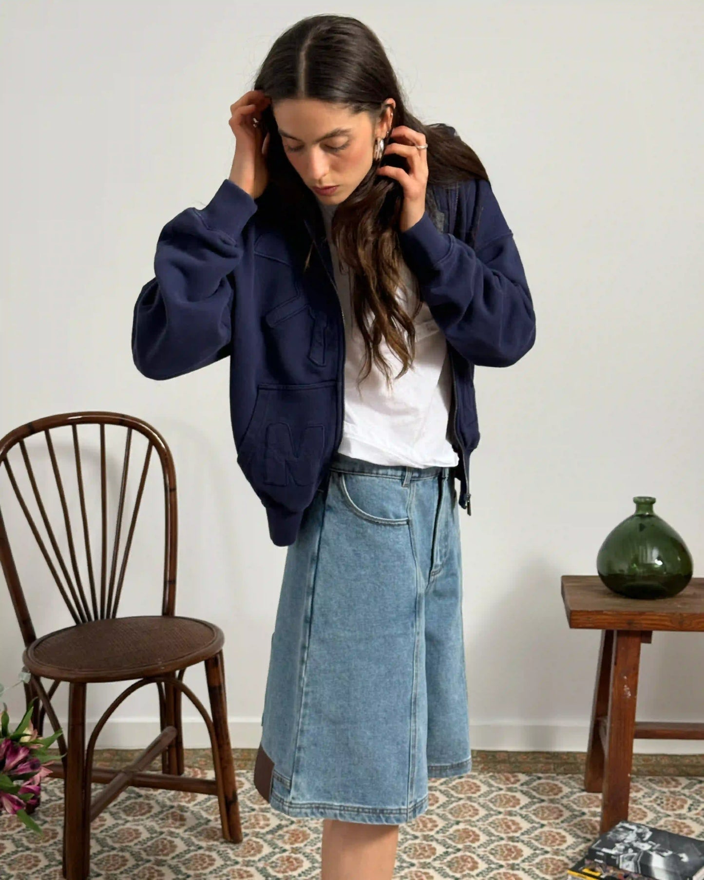 Updown Denim Shorts
