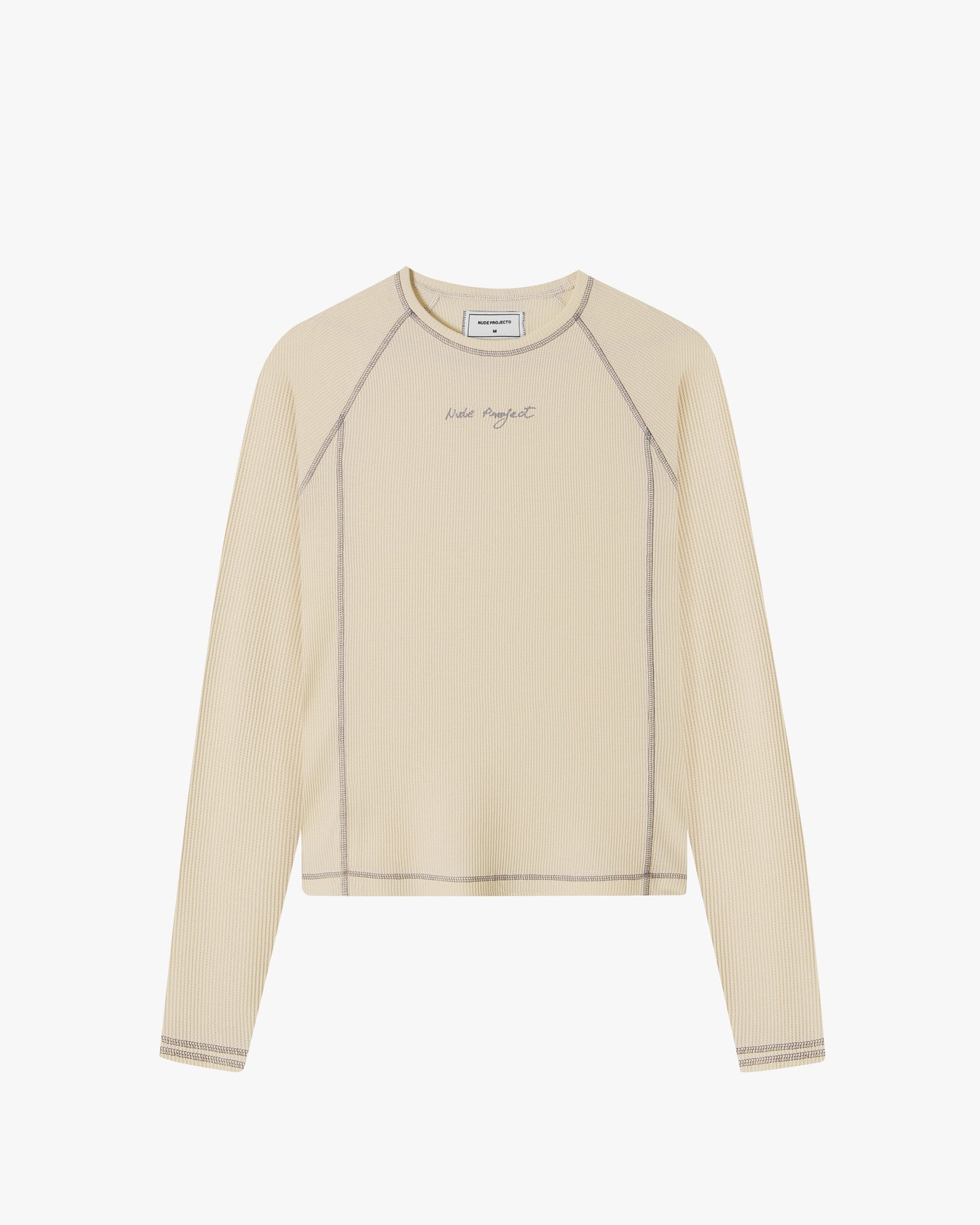 Waffle Long-Sleeve Tee 2 Pack Marshmallow/Black