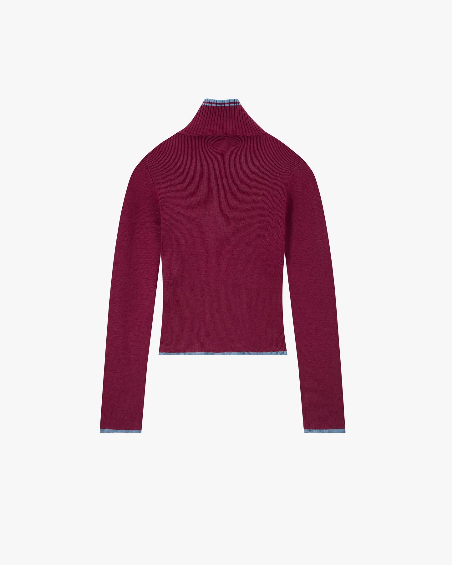 Kiddo Full-Zip Knit Burgundy