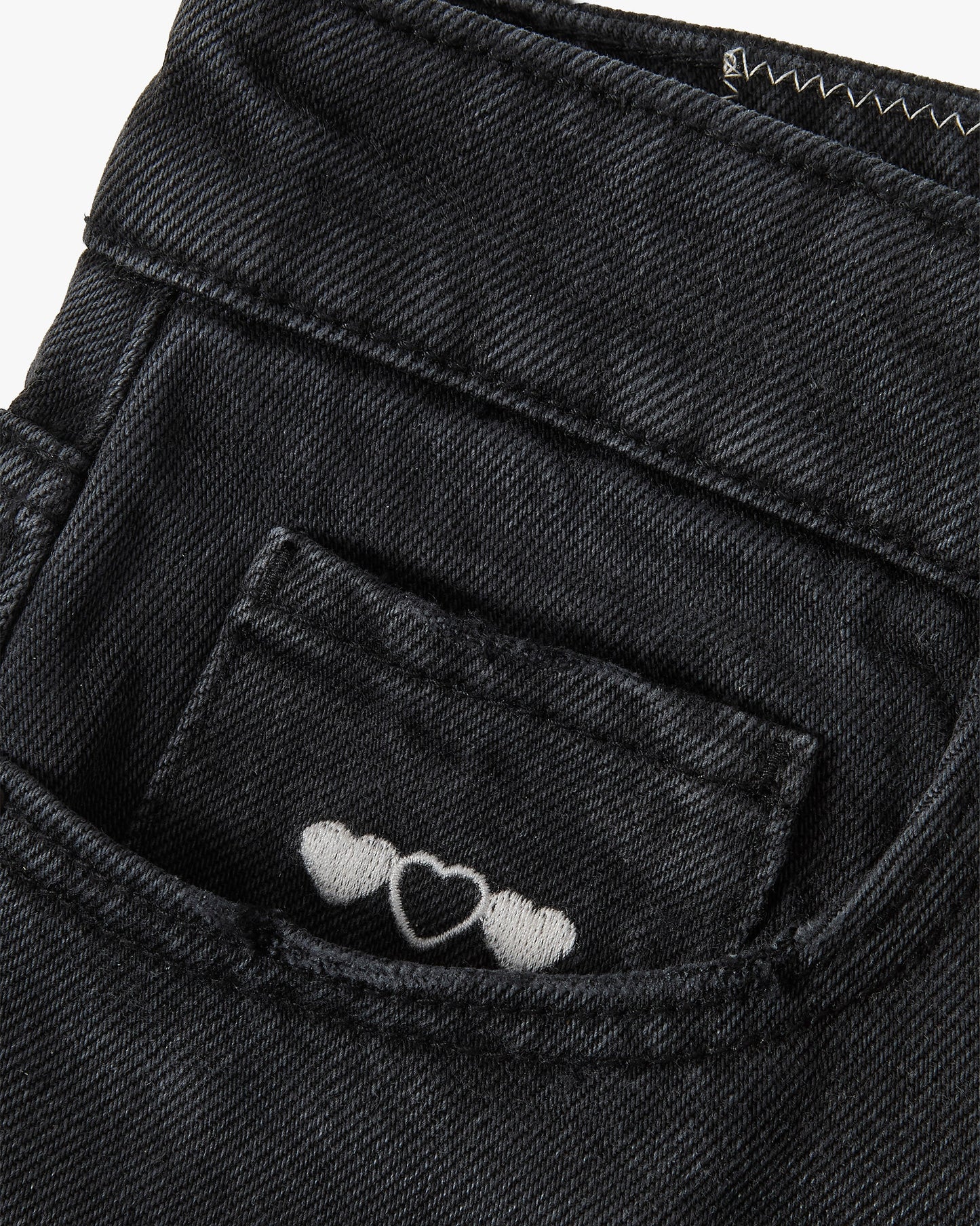 Basic Denim Shorts Black