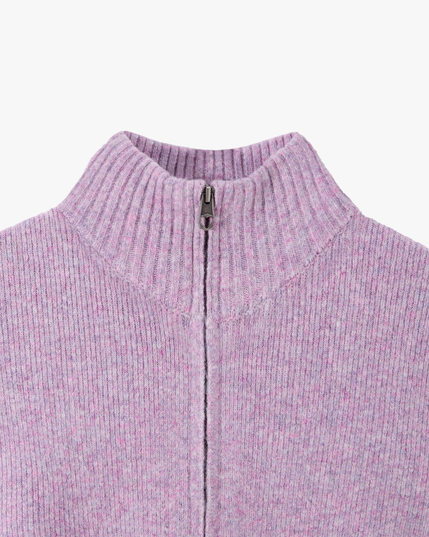 Sweet Zip-up Knit Lilac