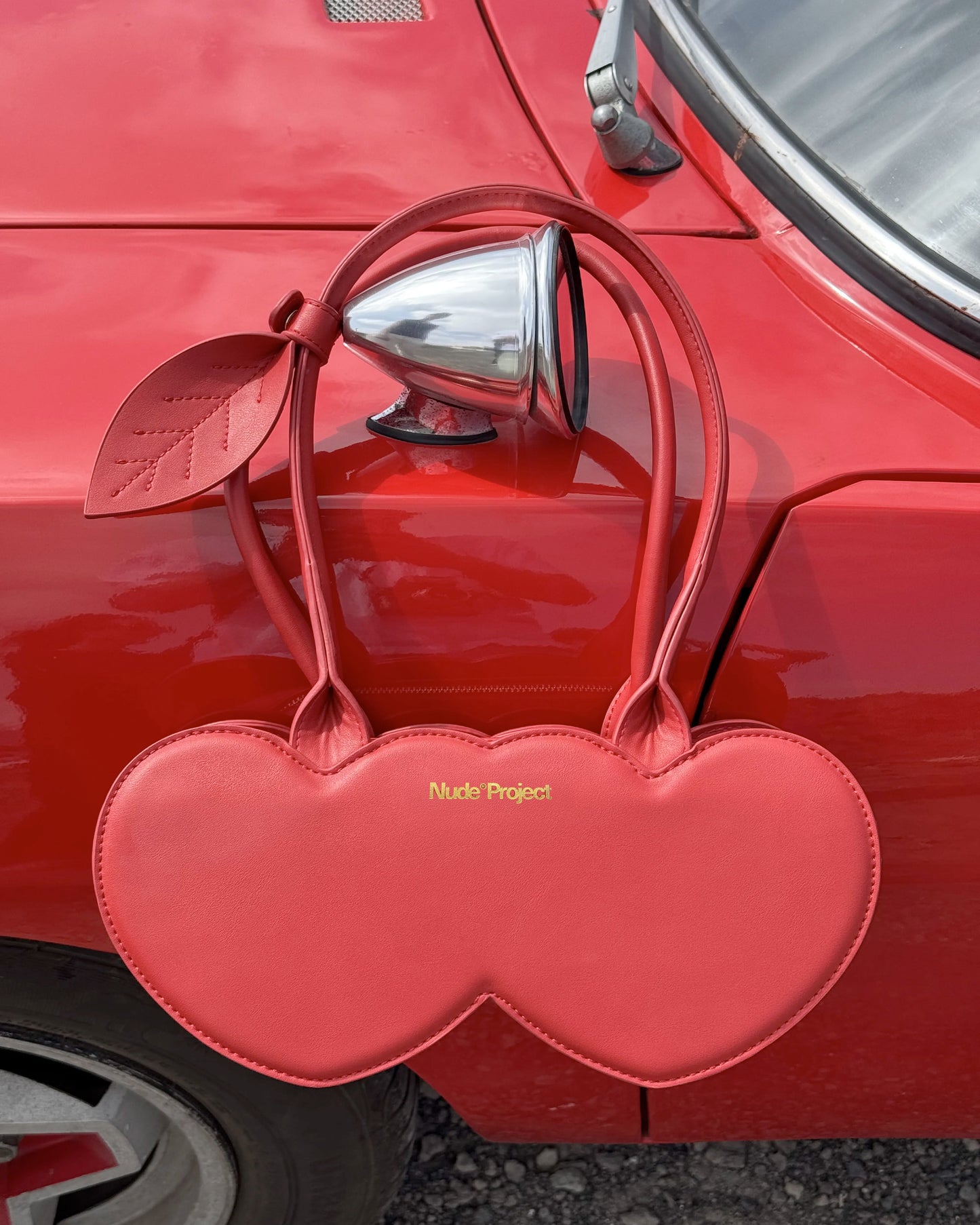 Leather Cherry Bag