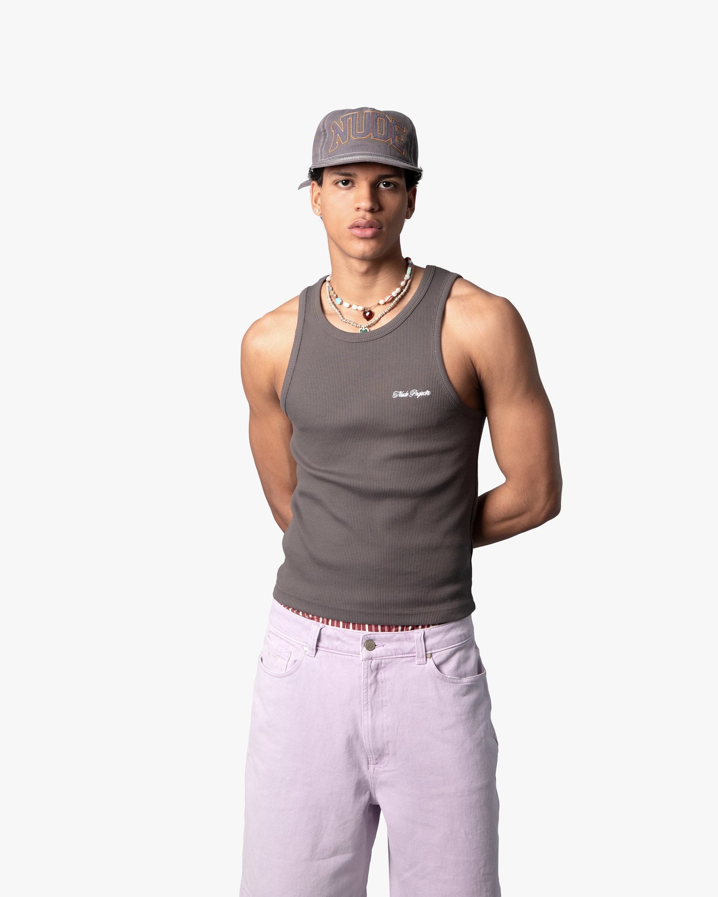 Tank Top Ss24 Beige/Ash