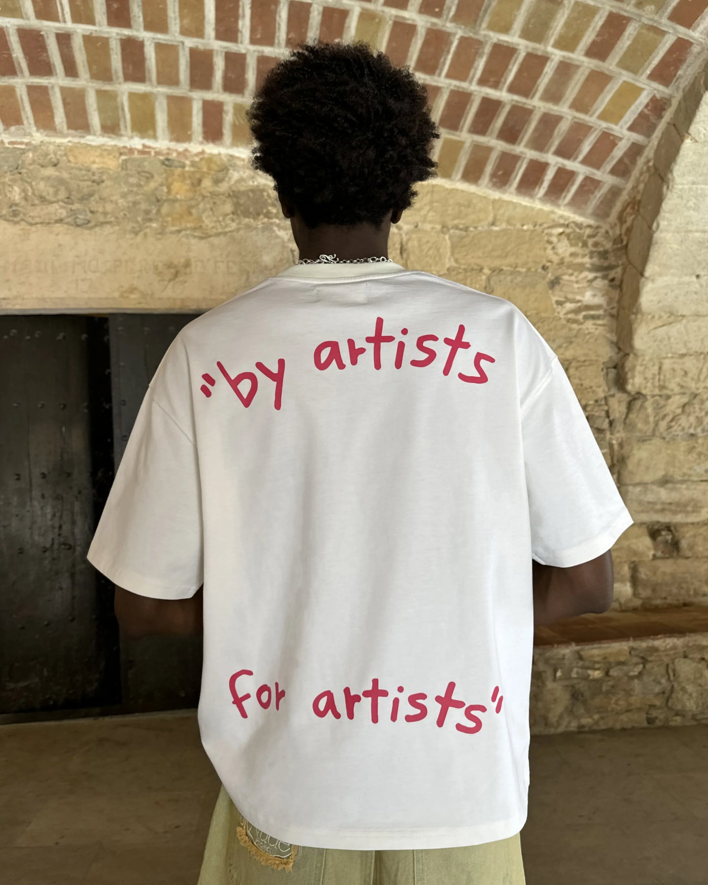 Motto Tee Beige