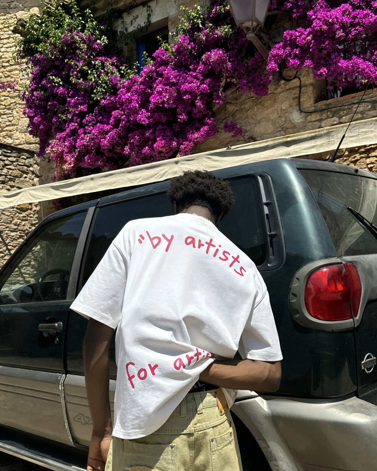 Motto Tee Beige