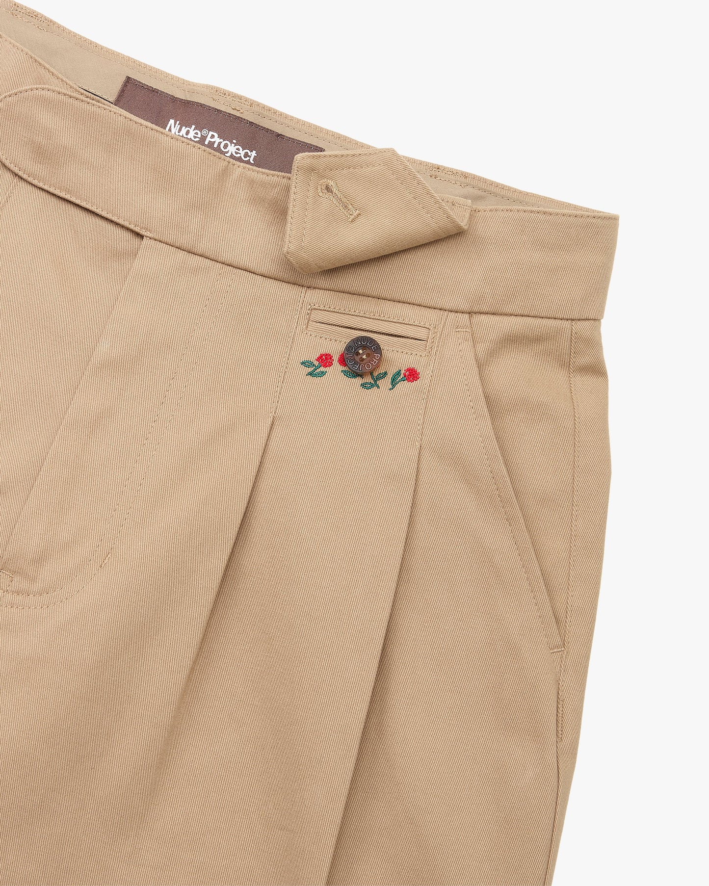Vinyl Chino Pants Beige