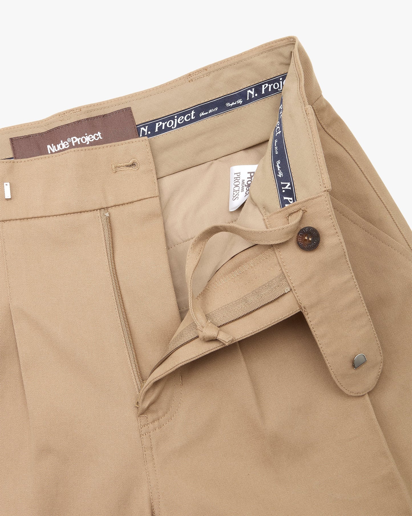 Vinyl Chino Pants Beige