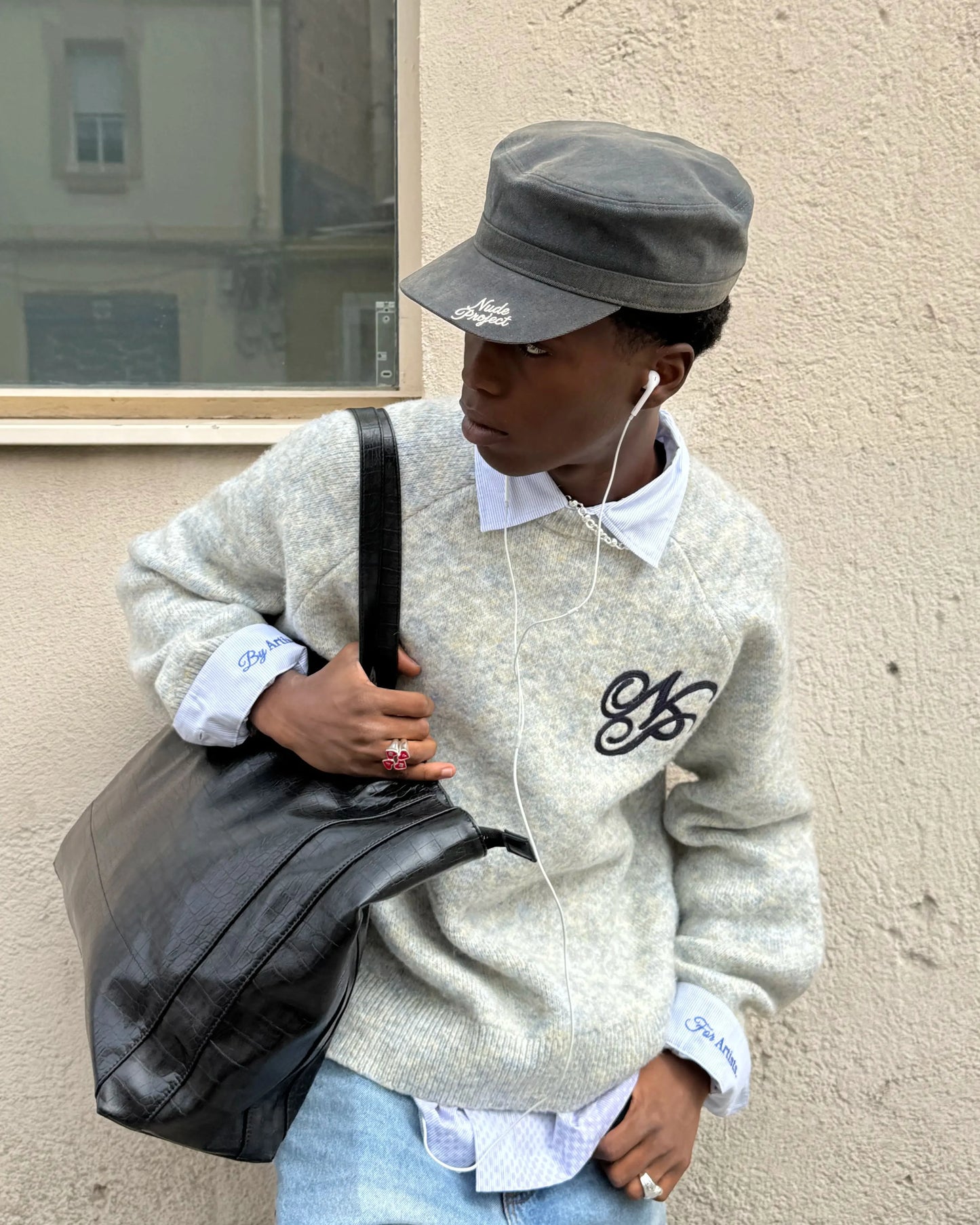 Velvet Denim Cap