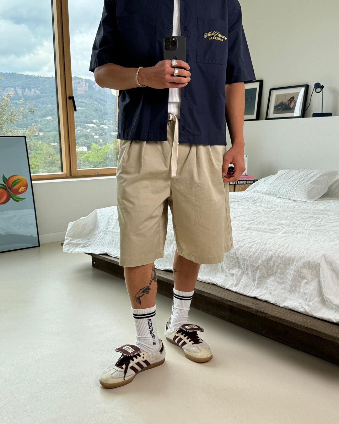 Tailoring Shorts Beige