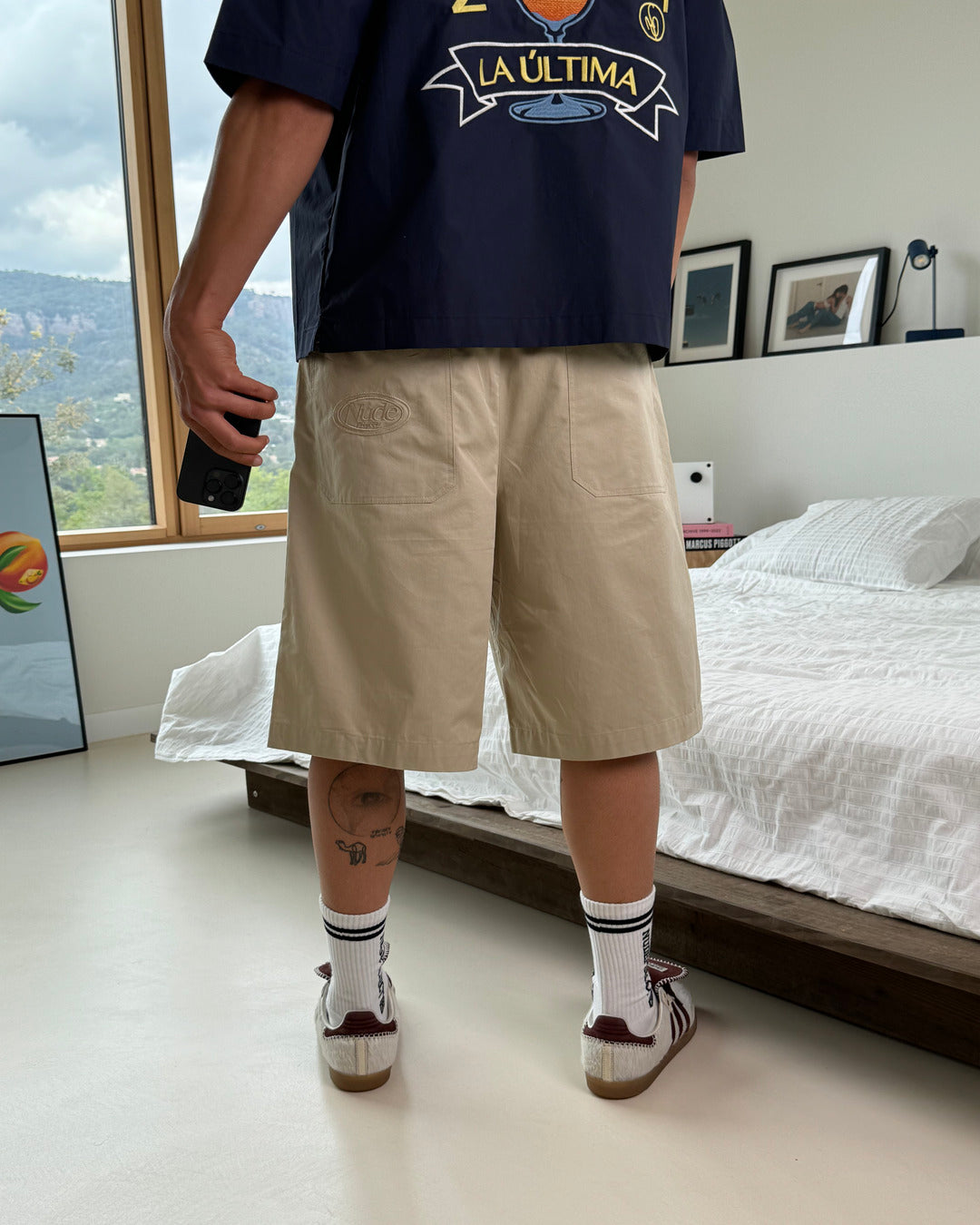 Tailoring Shorts Beige