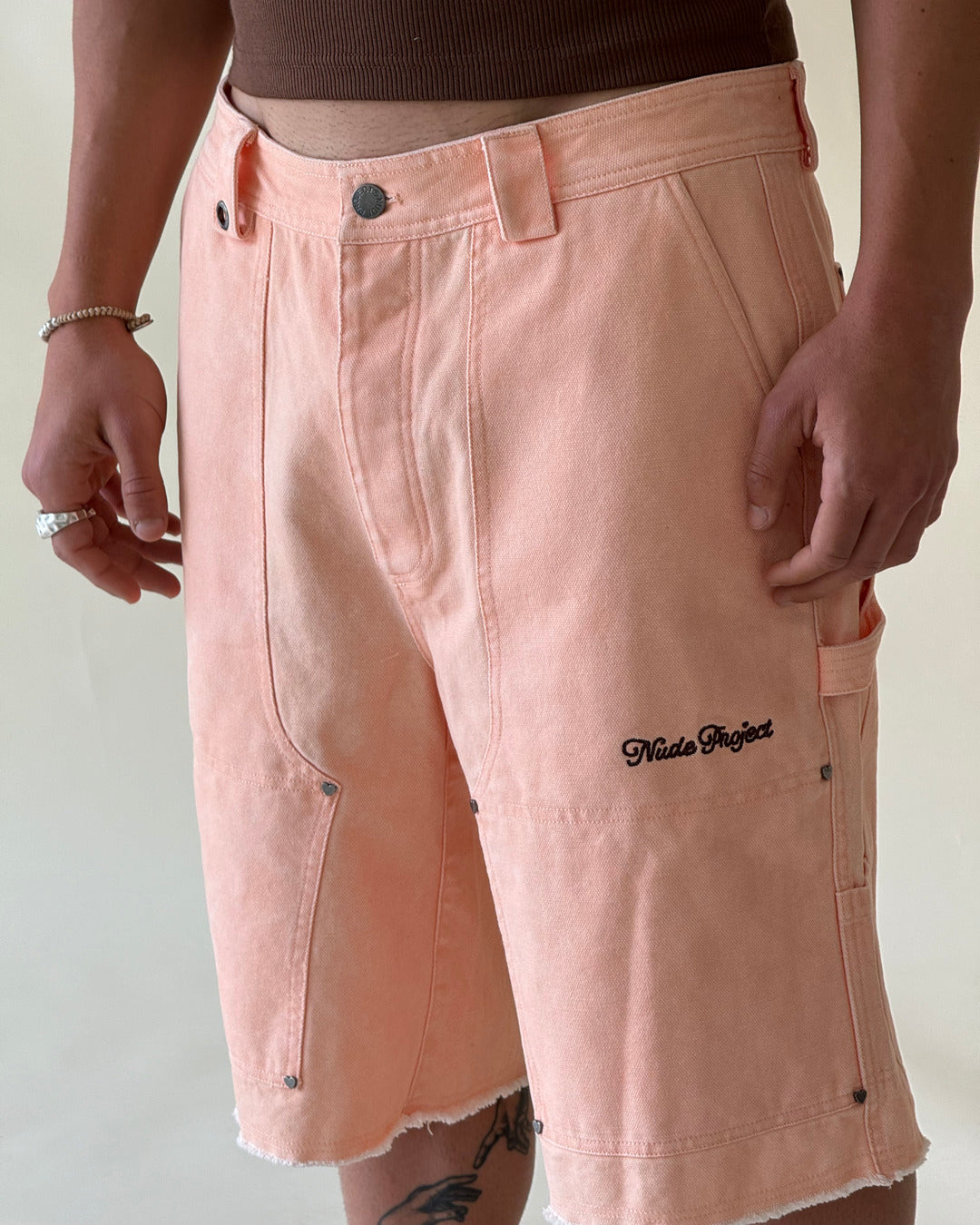 Carpenter Shorts Peach
