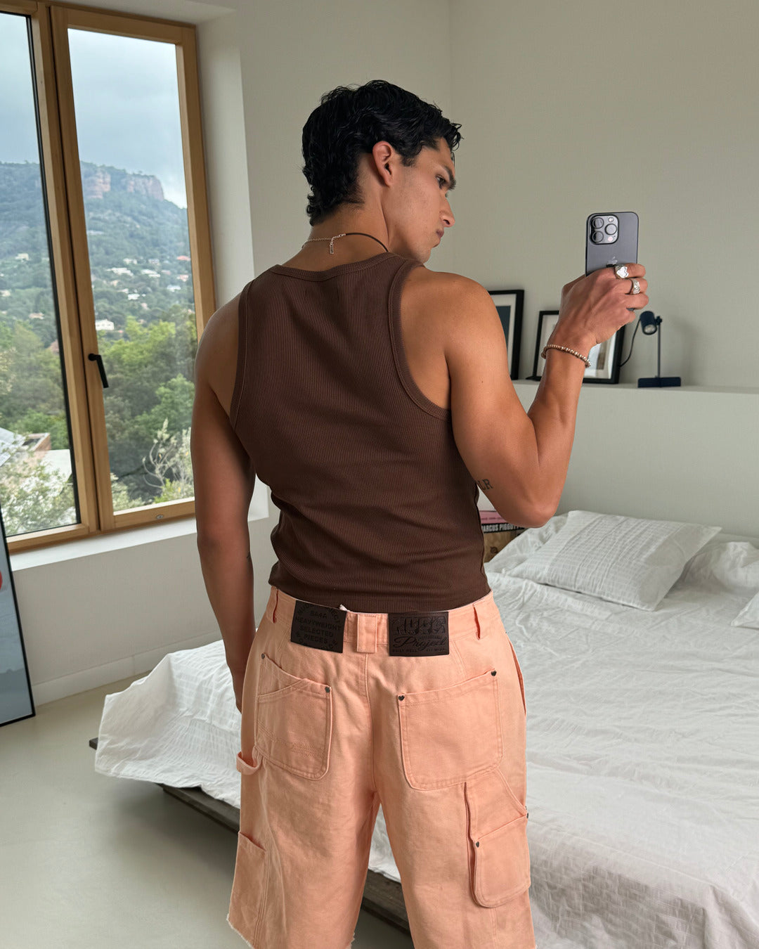 Carpenter Shorts Peach