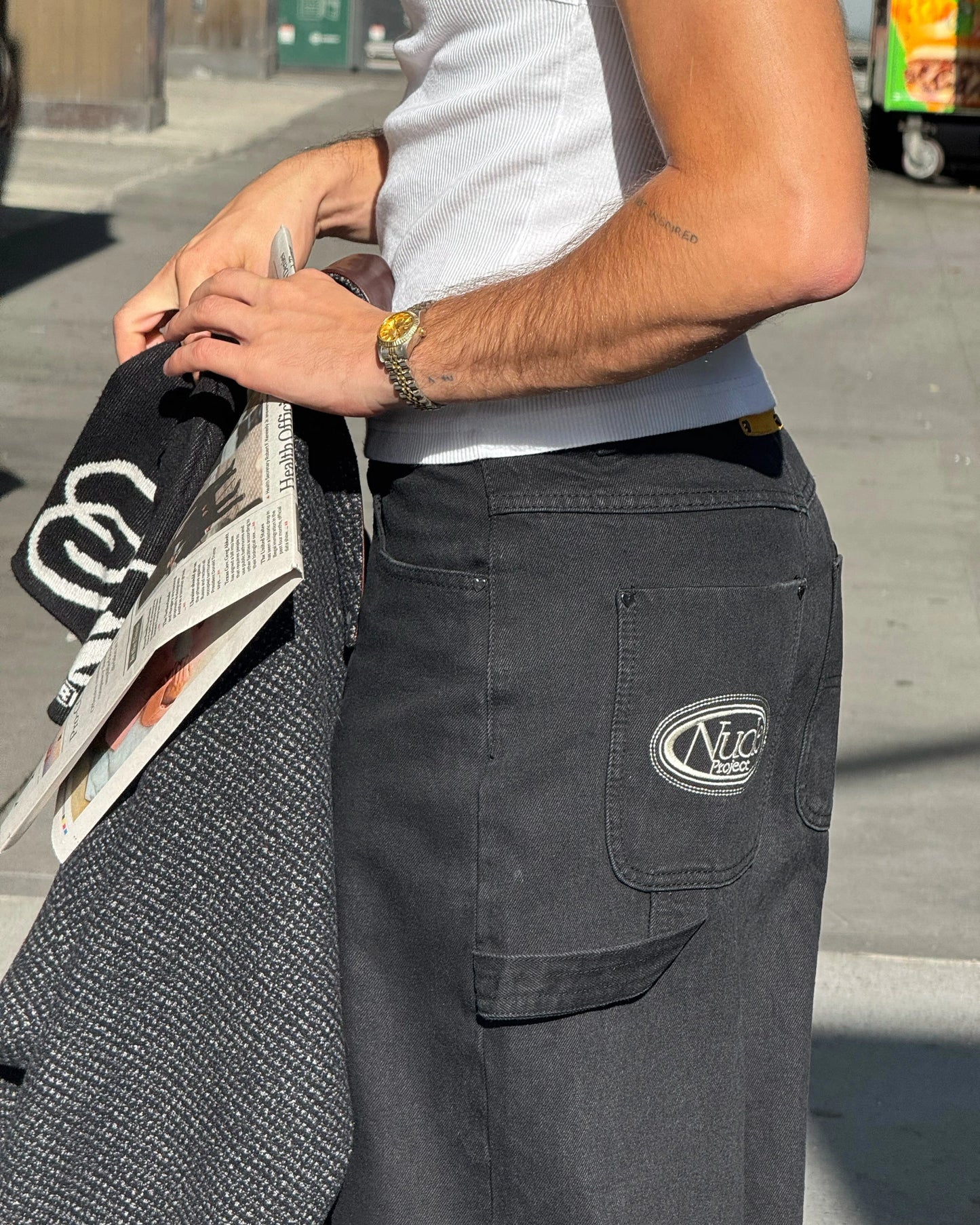 Barrel Jeans Black