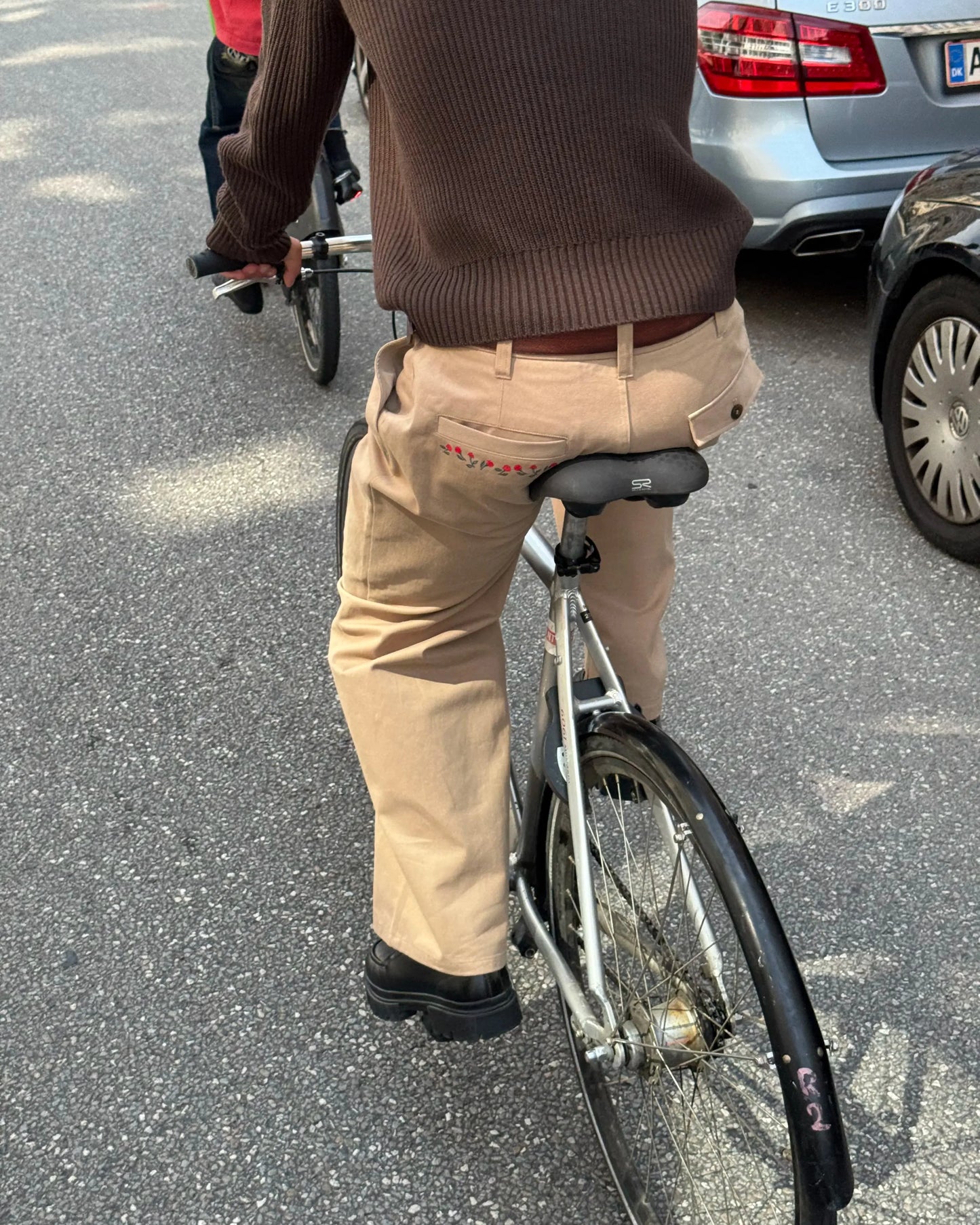 Vinyl Chino Pants Beige