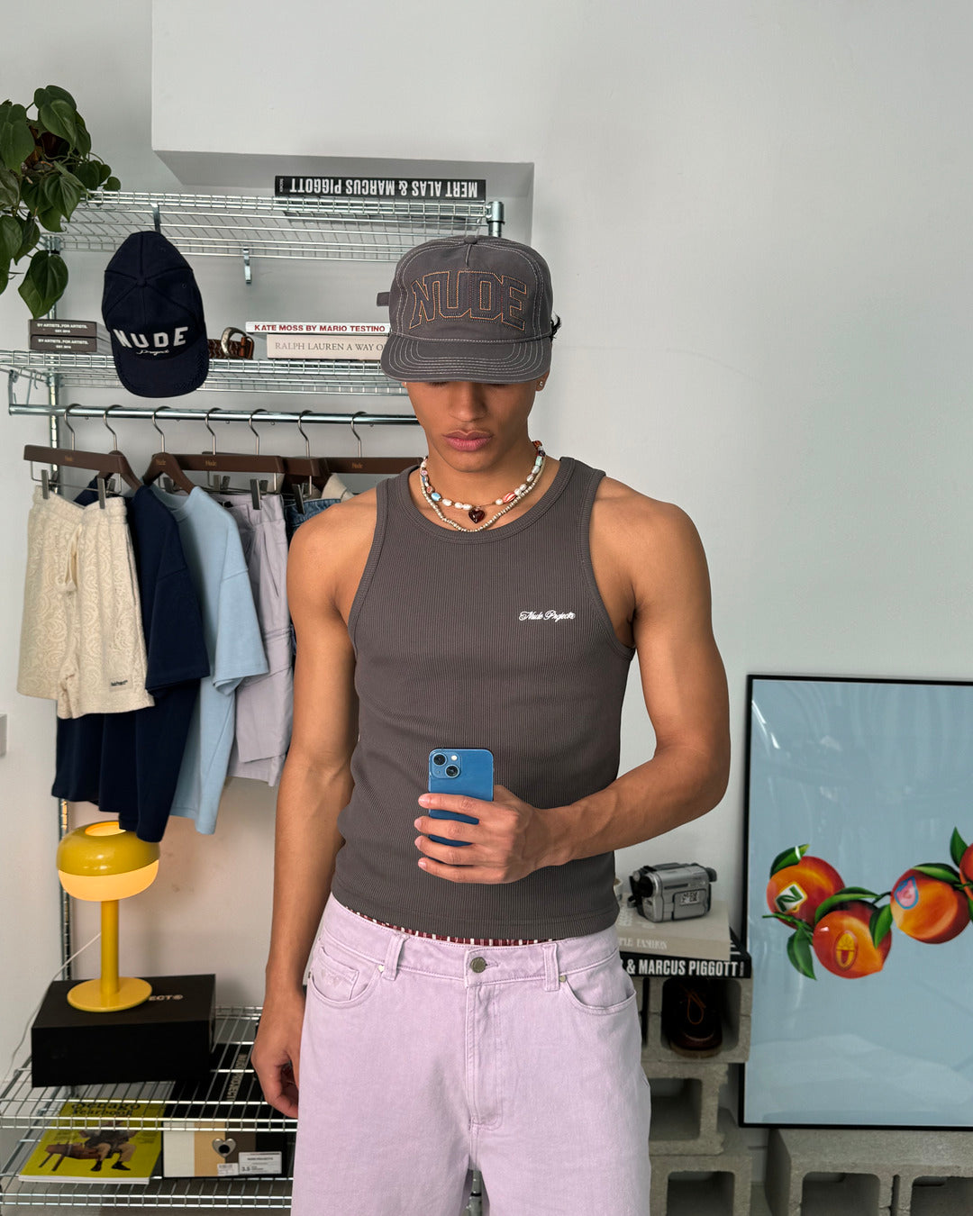 Tank Top Ss24 Beige/Ash