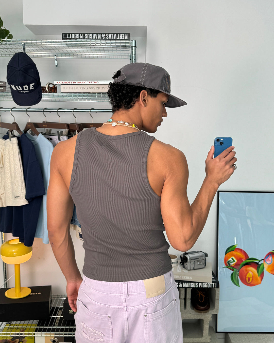 Tank Top Ss24 Beige/Ash