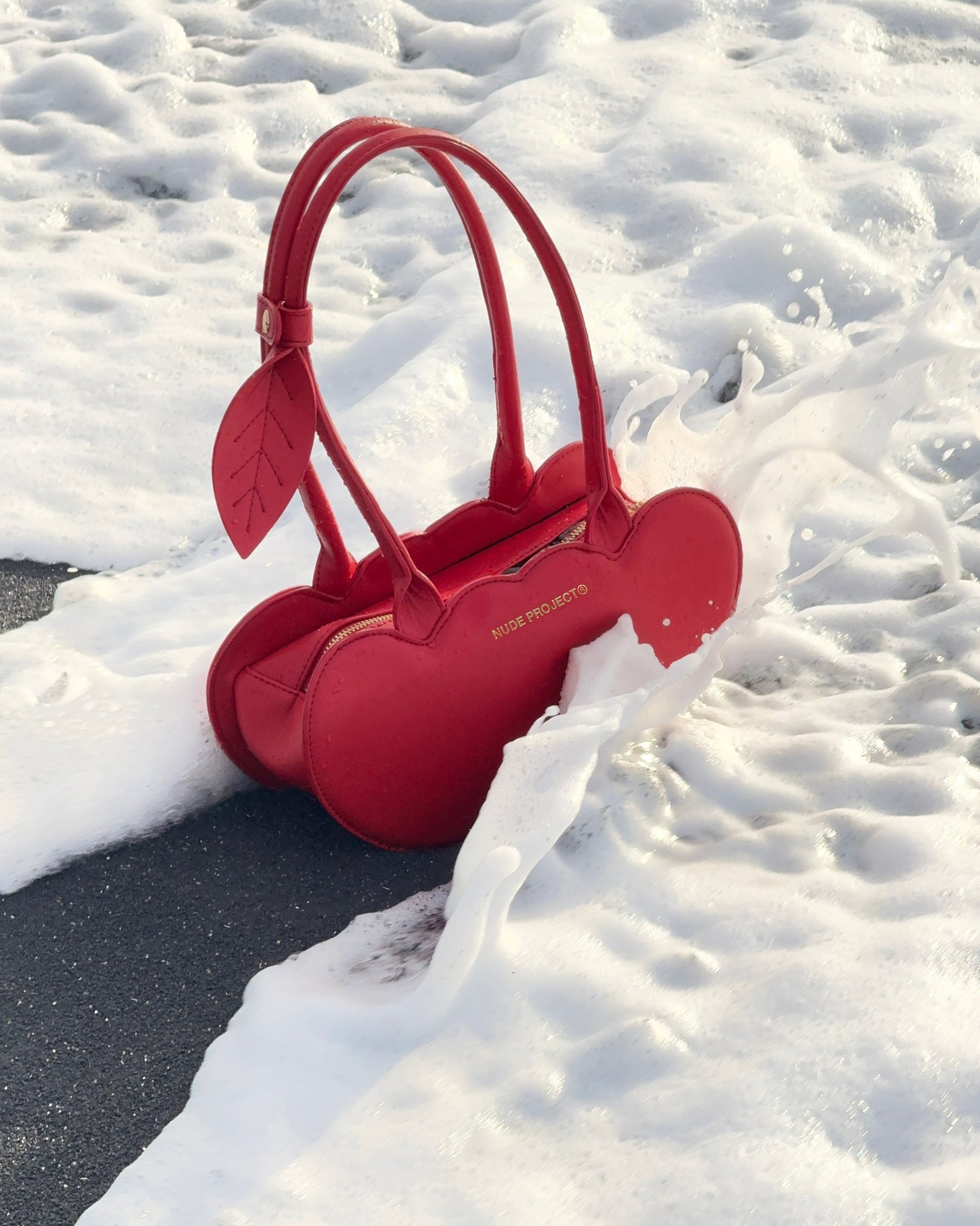 Leather Cherry Bag