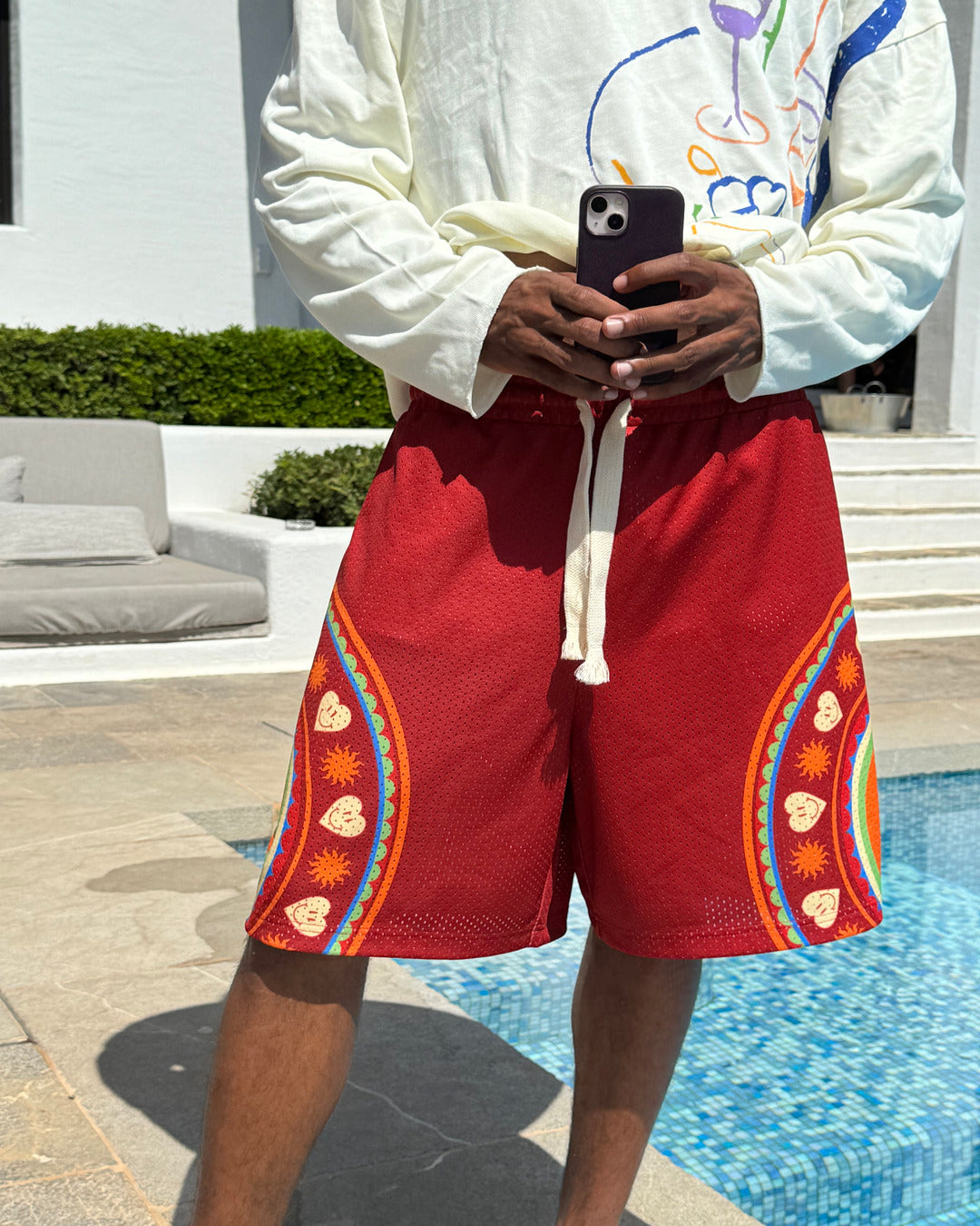 Rich Shorts Red