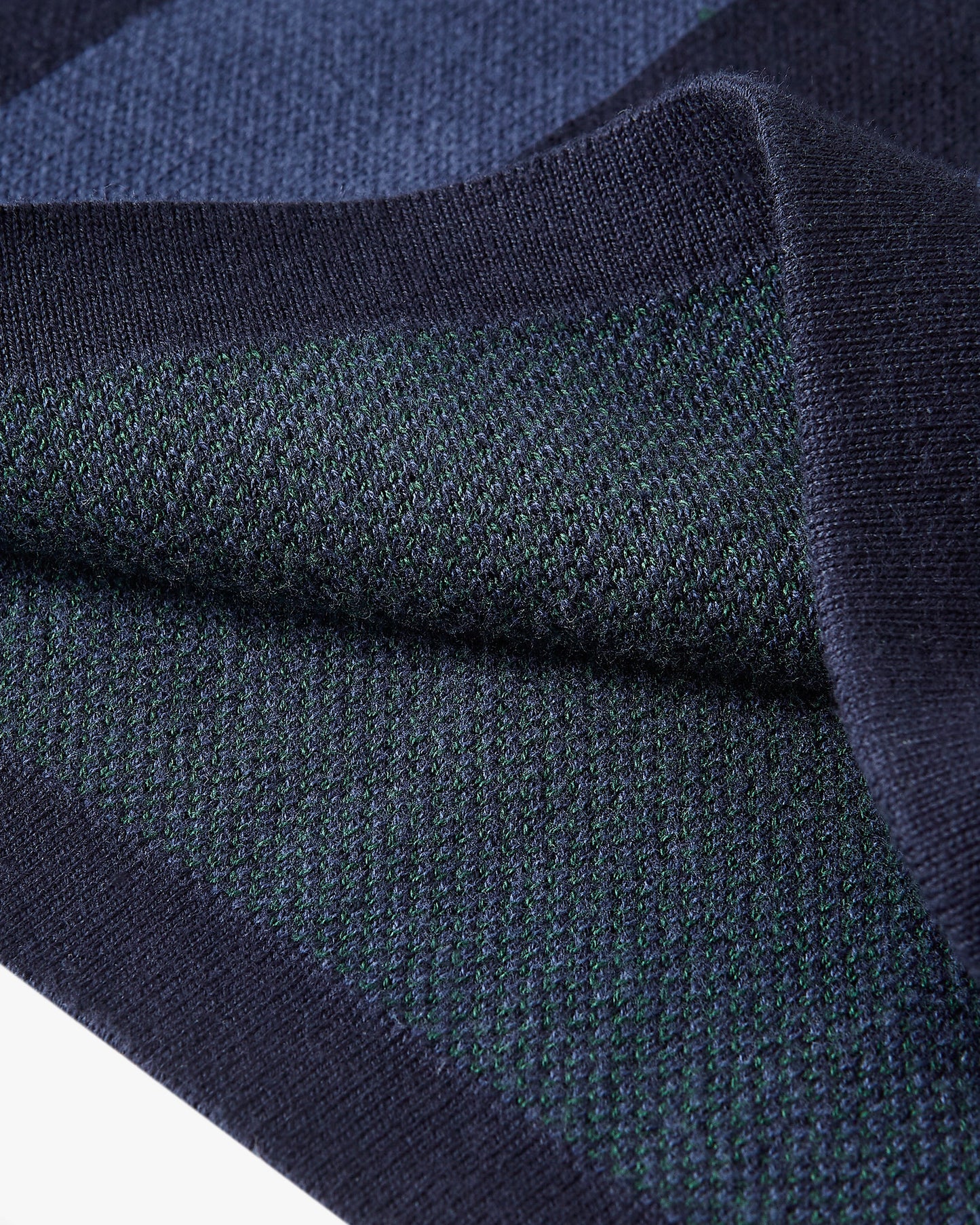 Vizcaya Football Polo Knit Navy Blue