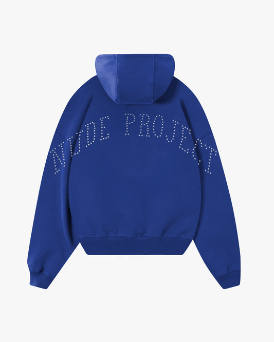 Lights Zip-Up Hoodie Blue