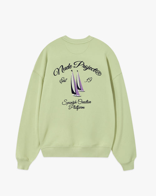 Lil Boat Sweatshirt Pale Green