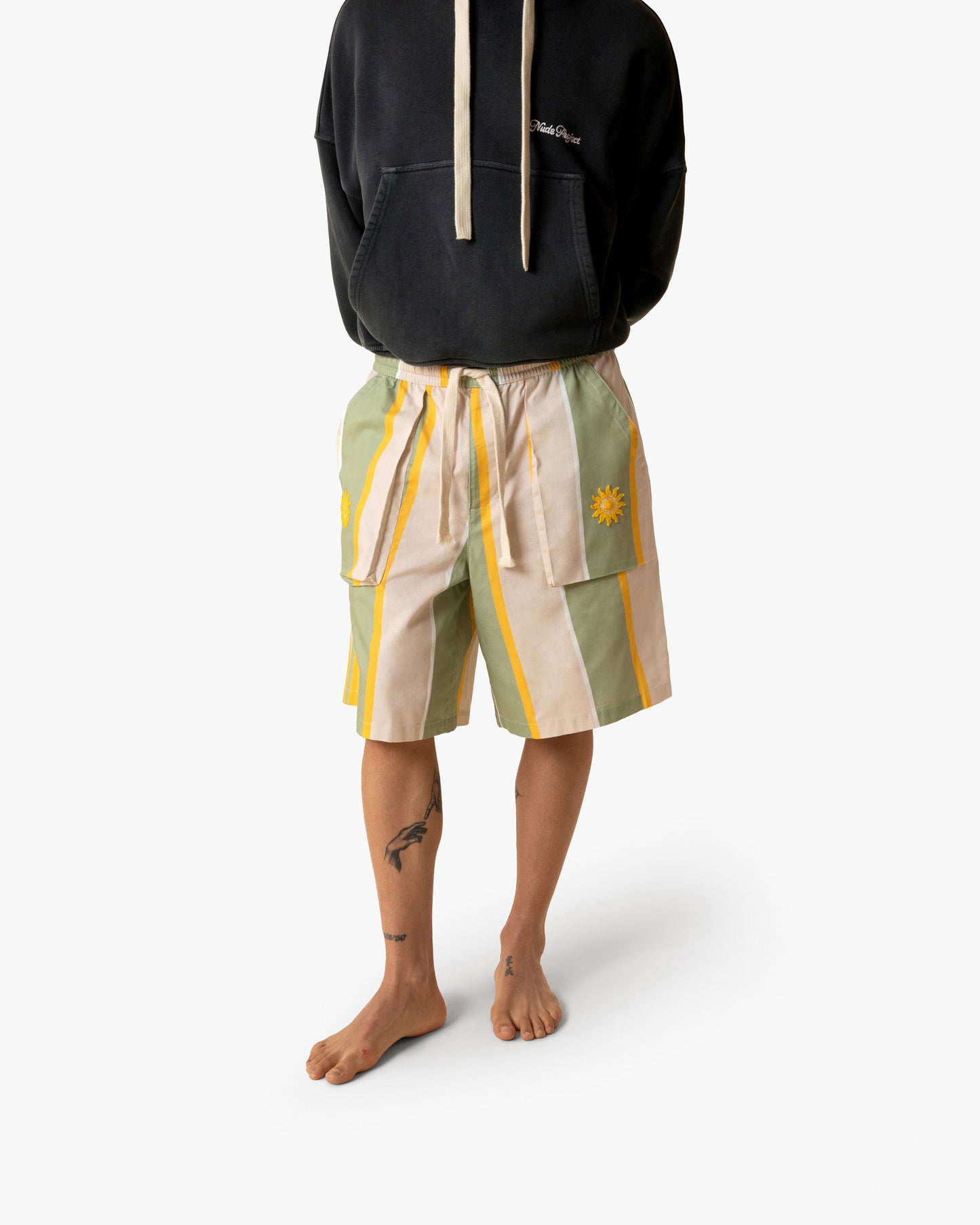 Esvedra Shorts Beige/Green