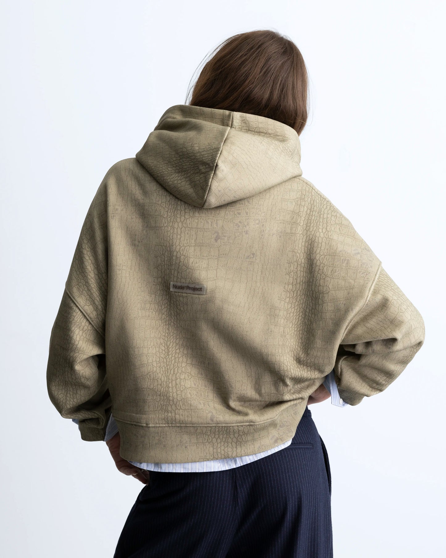 Croco  Hoodie Green