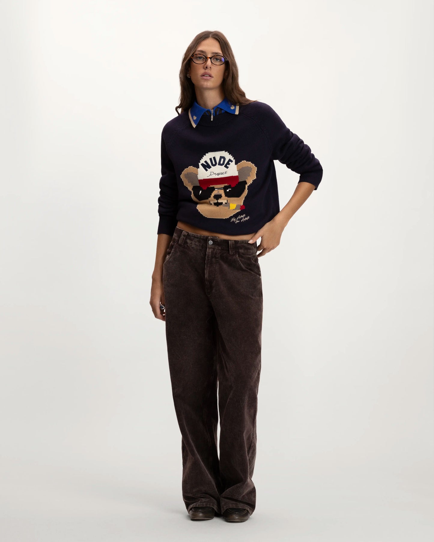 Teddy Knit Blue
