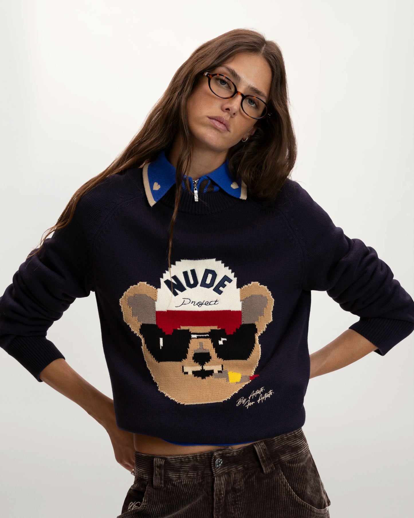 Teddy Knit Blue