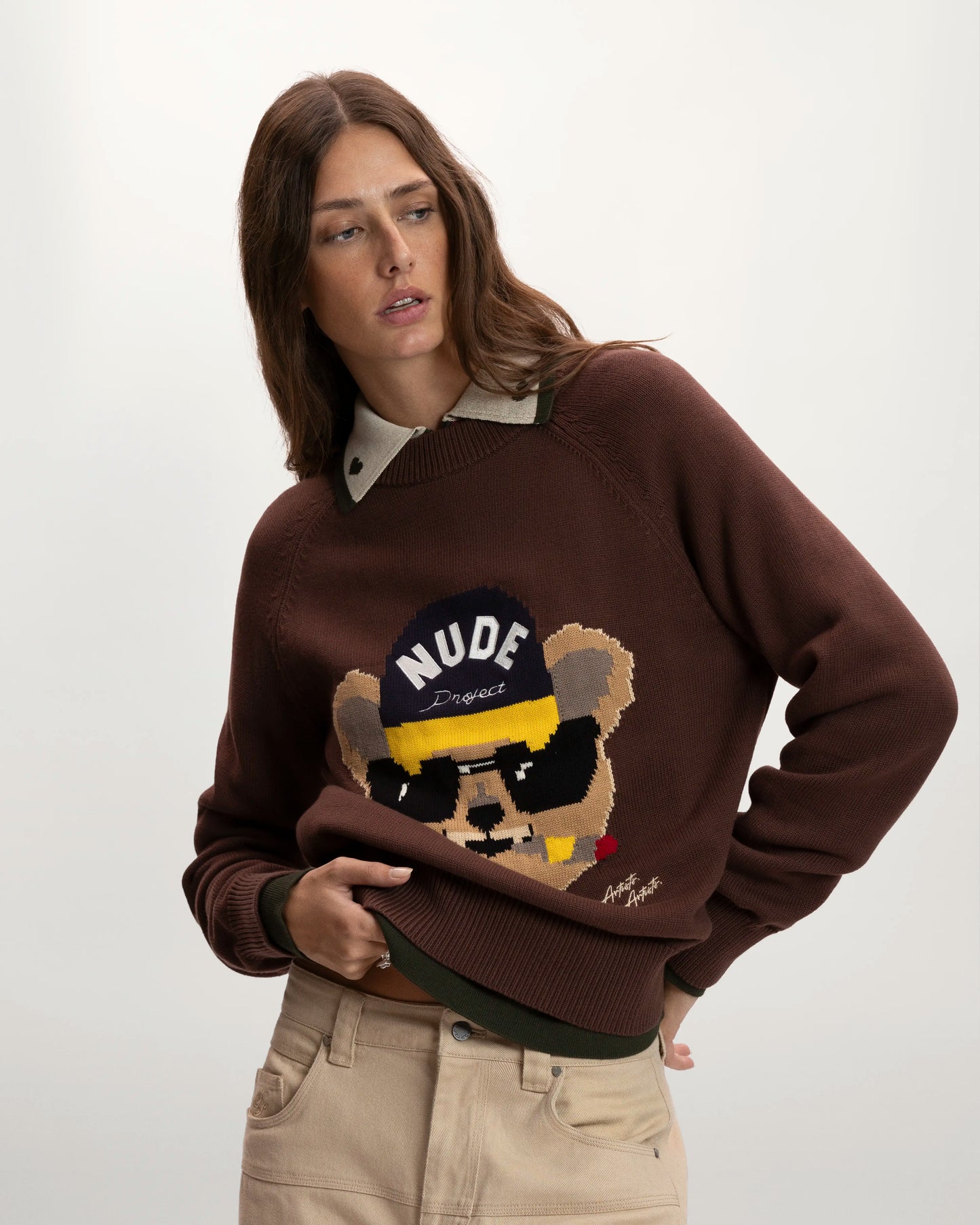 Teddy Knit Brown