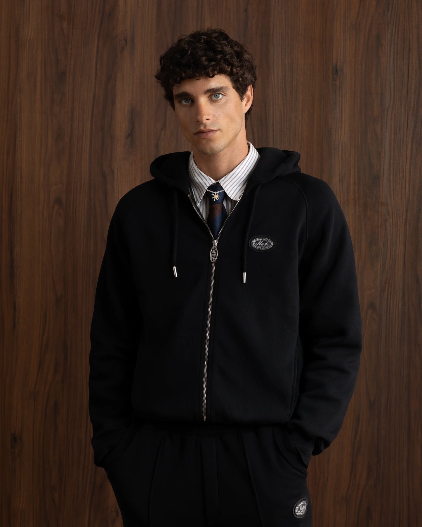 Essentials Zip-Up Hoodie Black