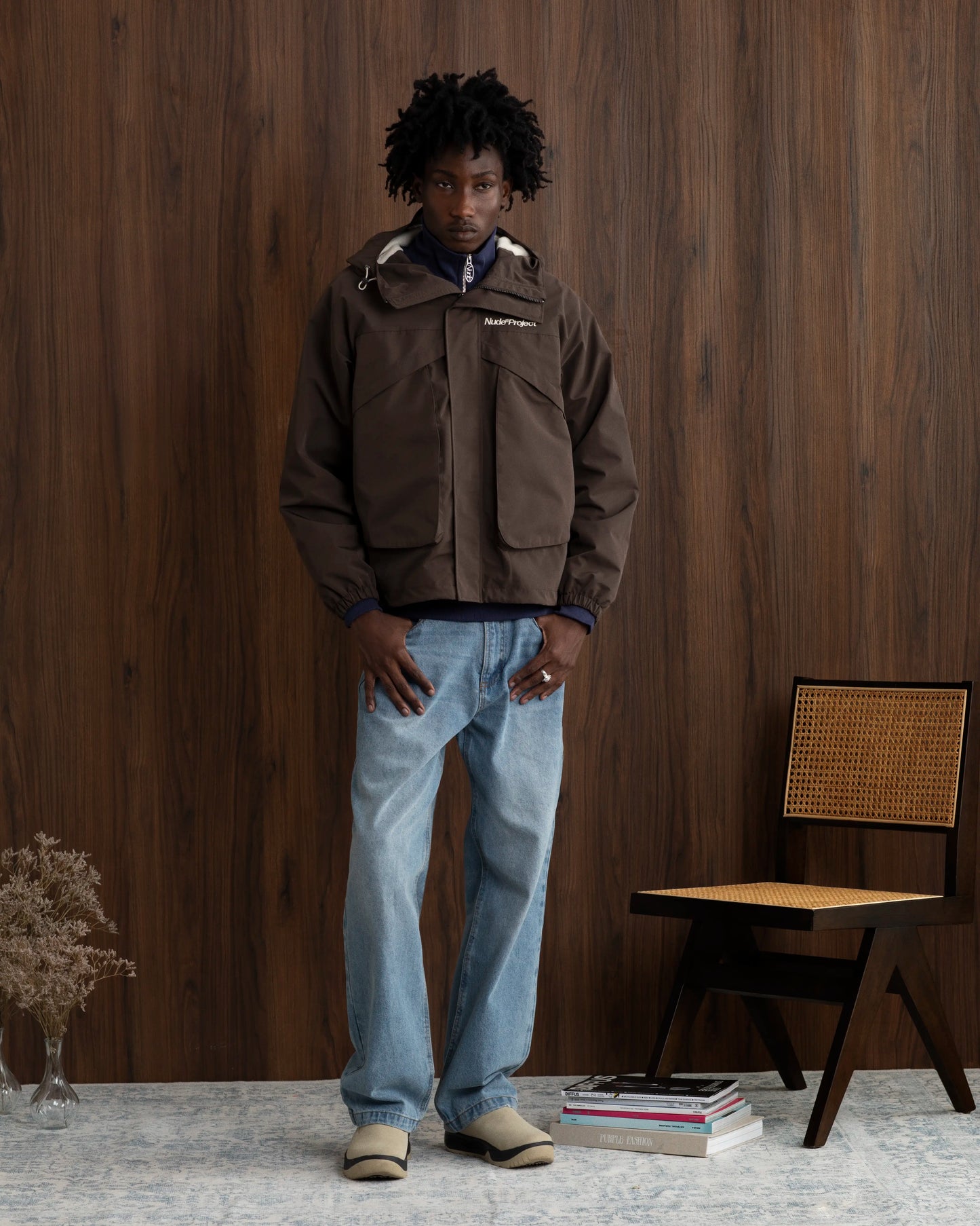 Milestones Windbreaker Jacket Brown