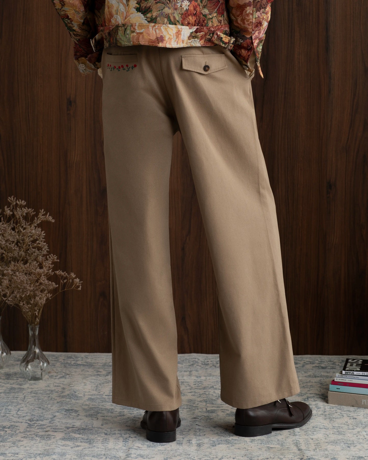 Vinyl Chino Pants Beige