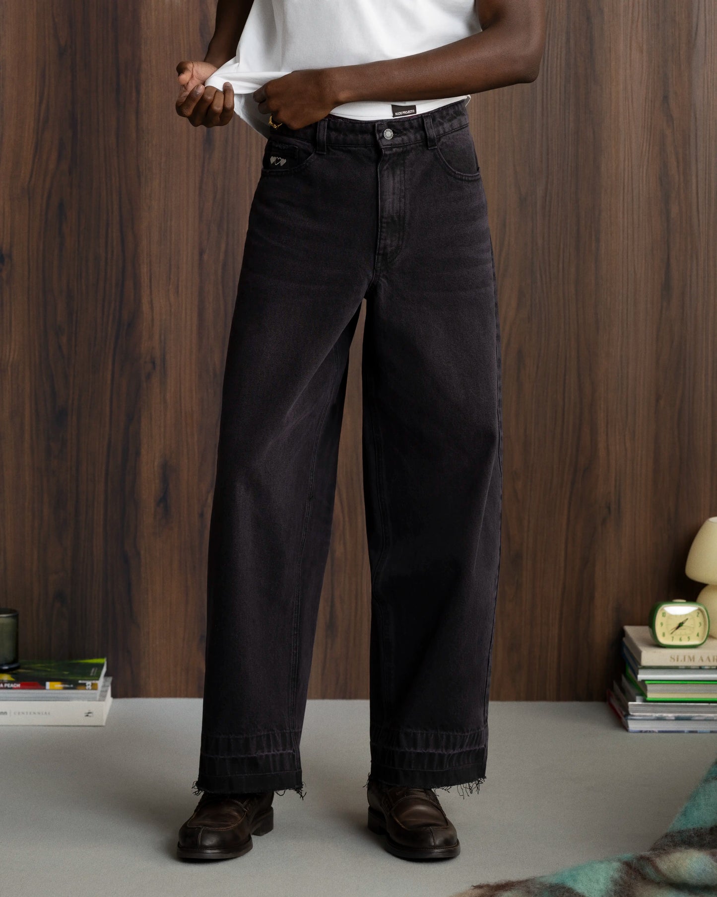 Old baggy Jeans Black Rose Wash