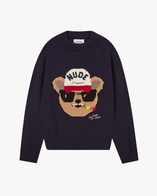 Teddy Knit Blue
