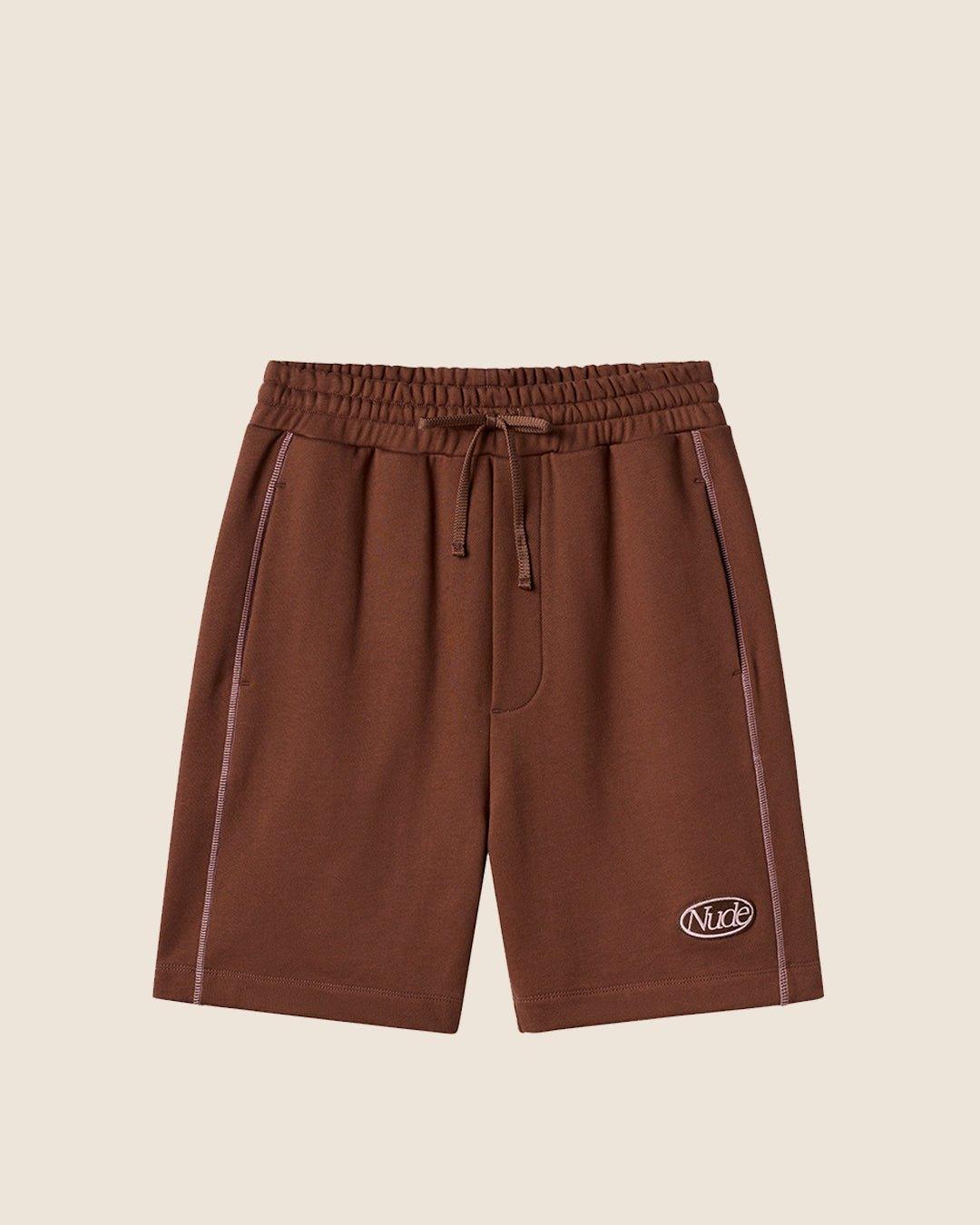 Overlock Shorts Brown