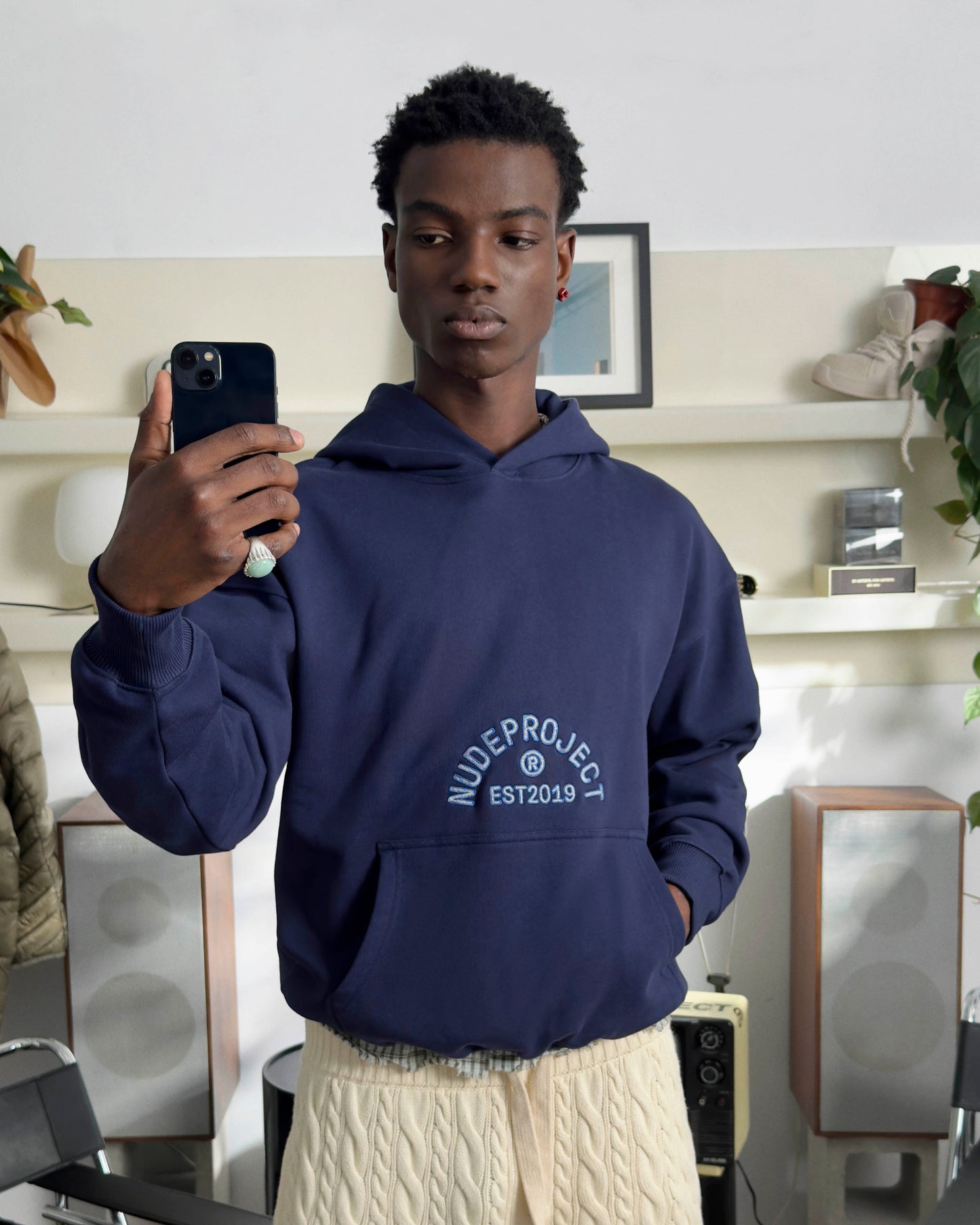 Swans Hoodie Navy