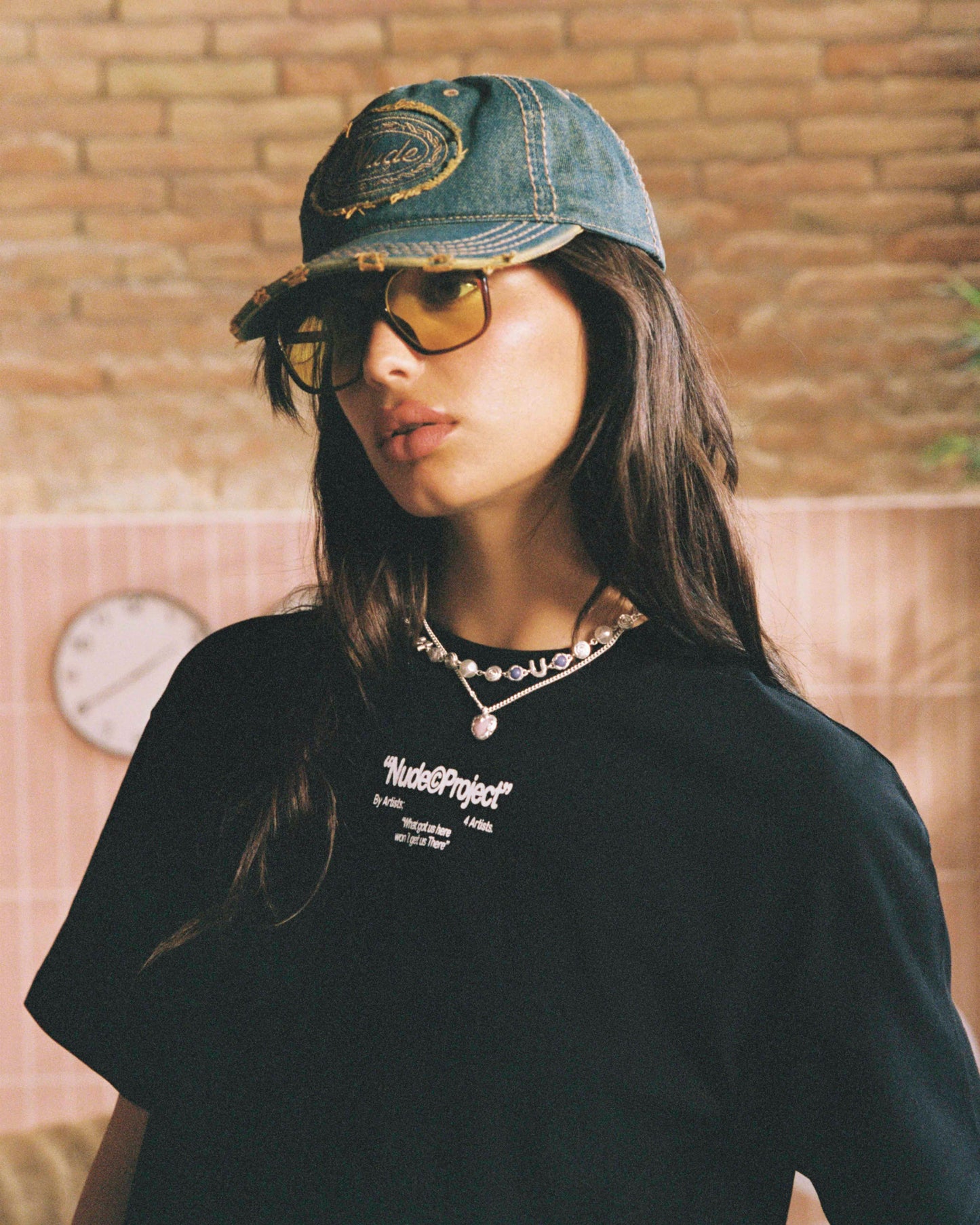 Laurel Denim Cap Green
