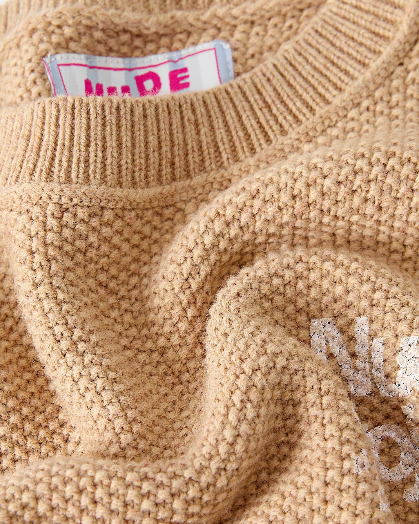Reversed Seams Knit Brown