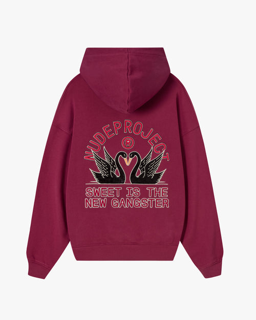 Swans Hoodie Burgundy