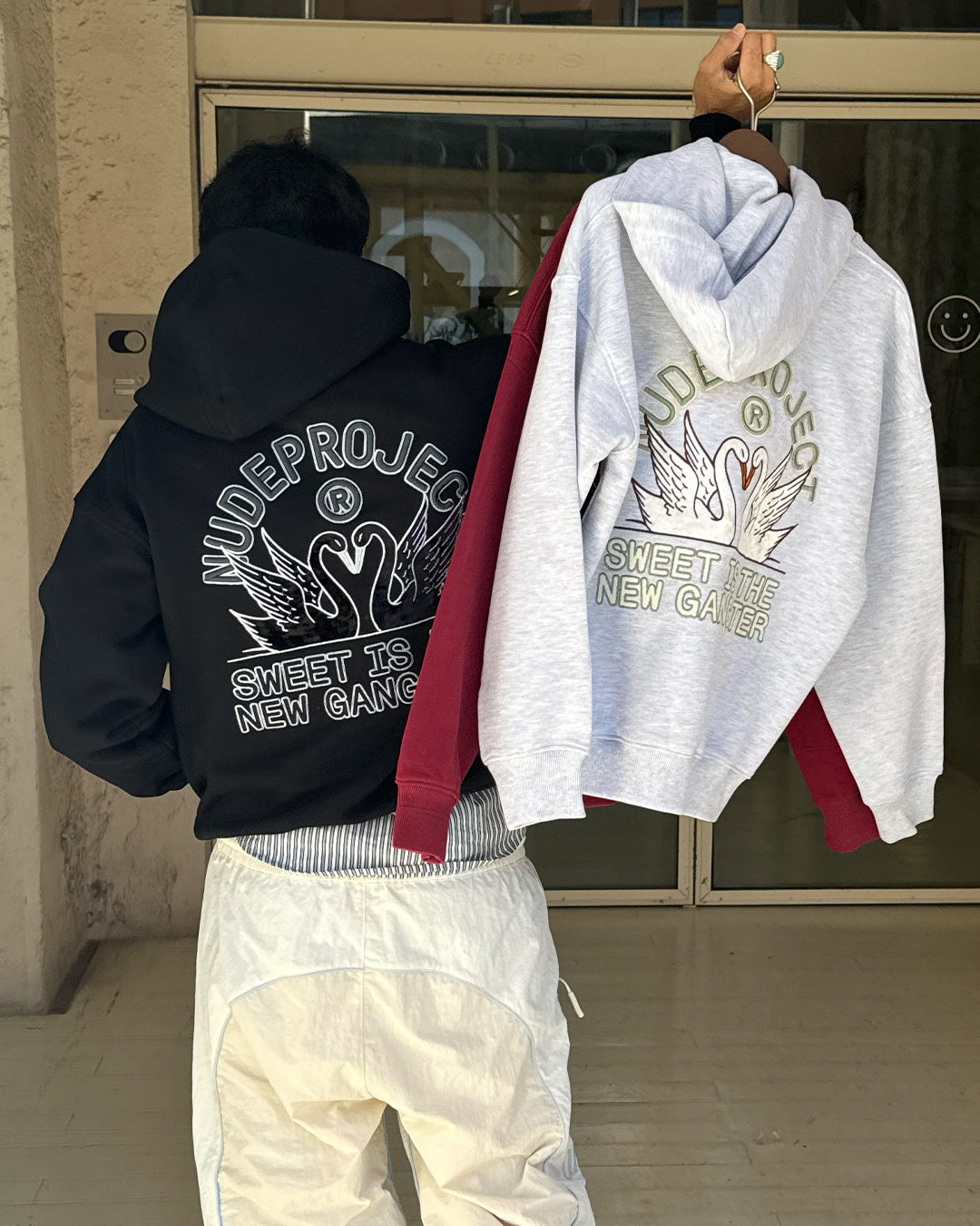 Swans Hoodie Black