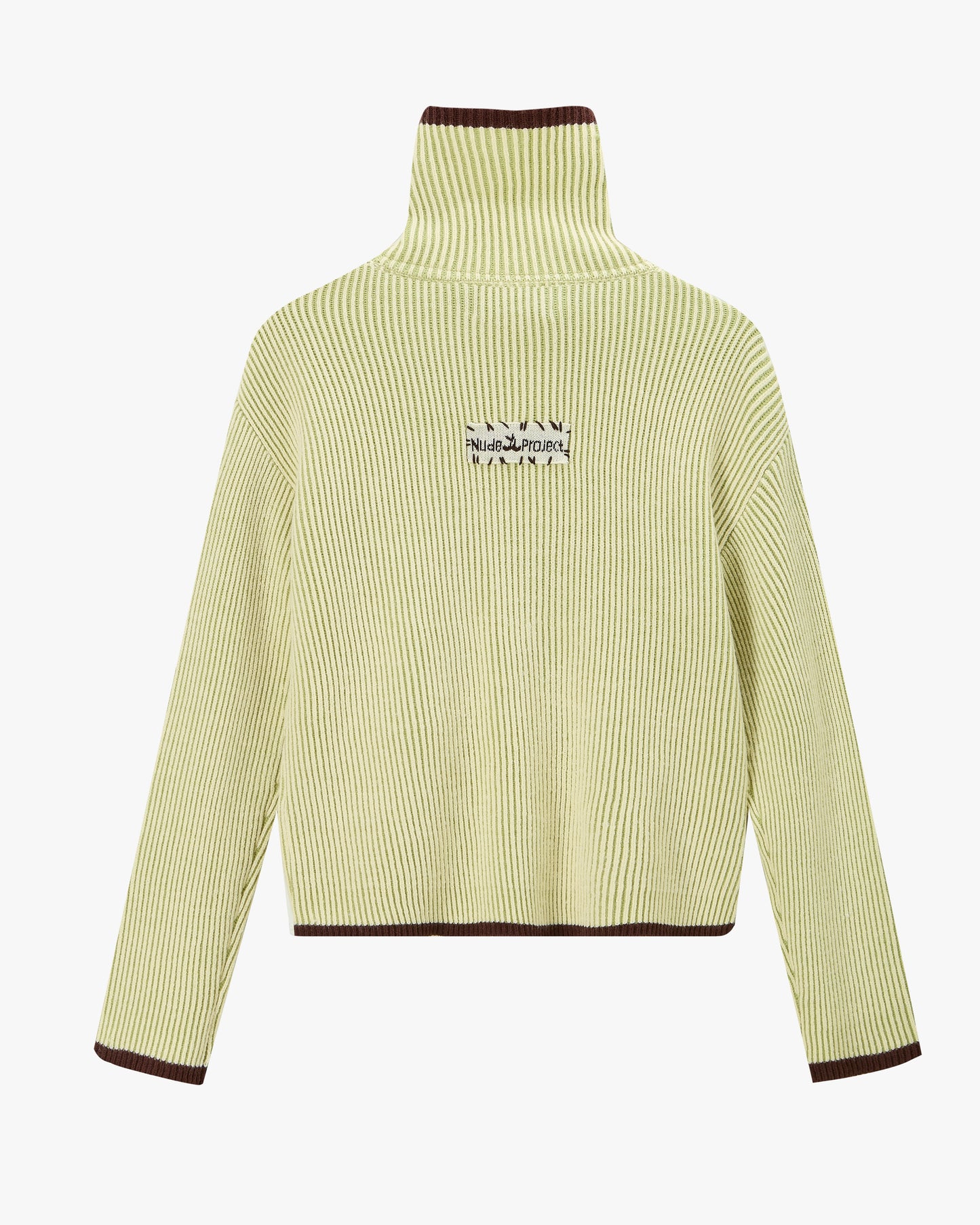 Classy Zip-Up Knit Cardigan Yellow