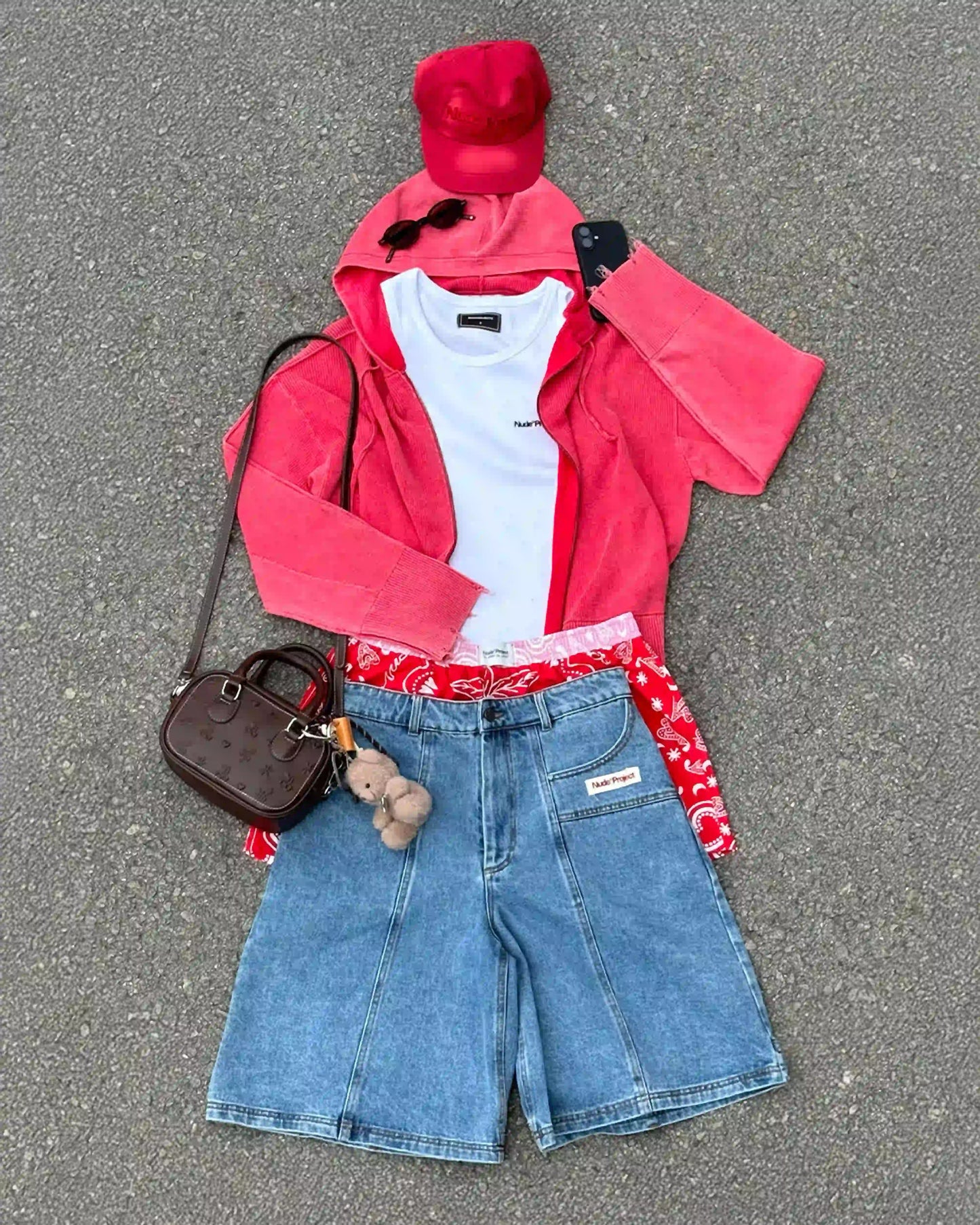 Updown Denim Shorts