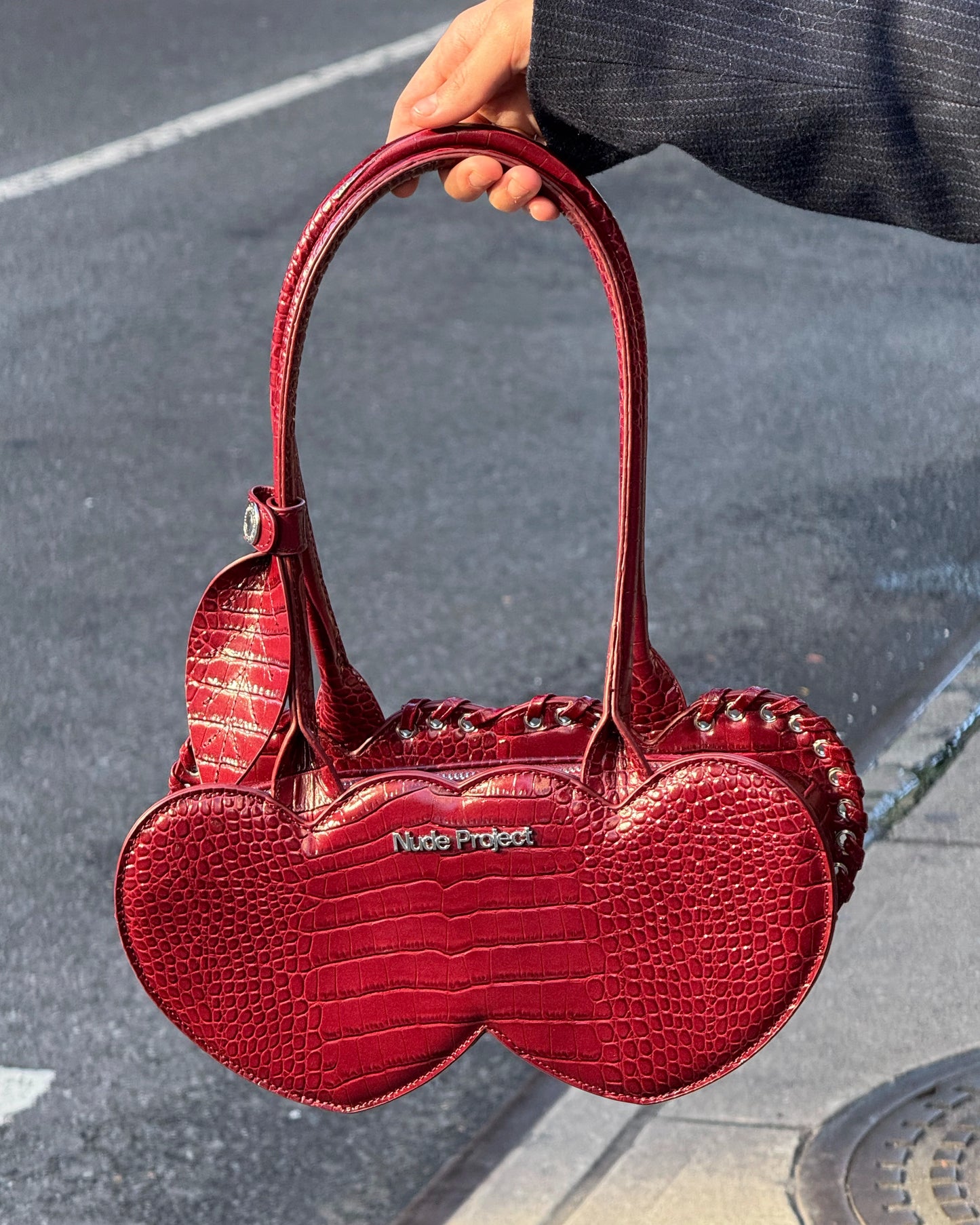 Croco Cherry Bag