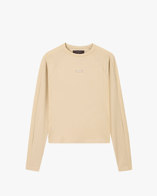 Tech Longsleeve Tee Beige