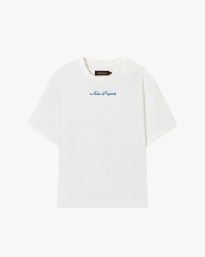 Peach Tee White