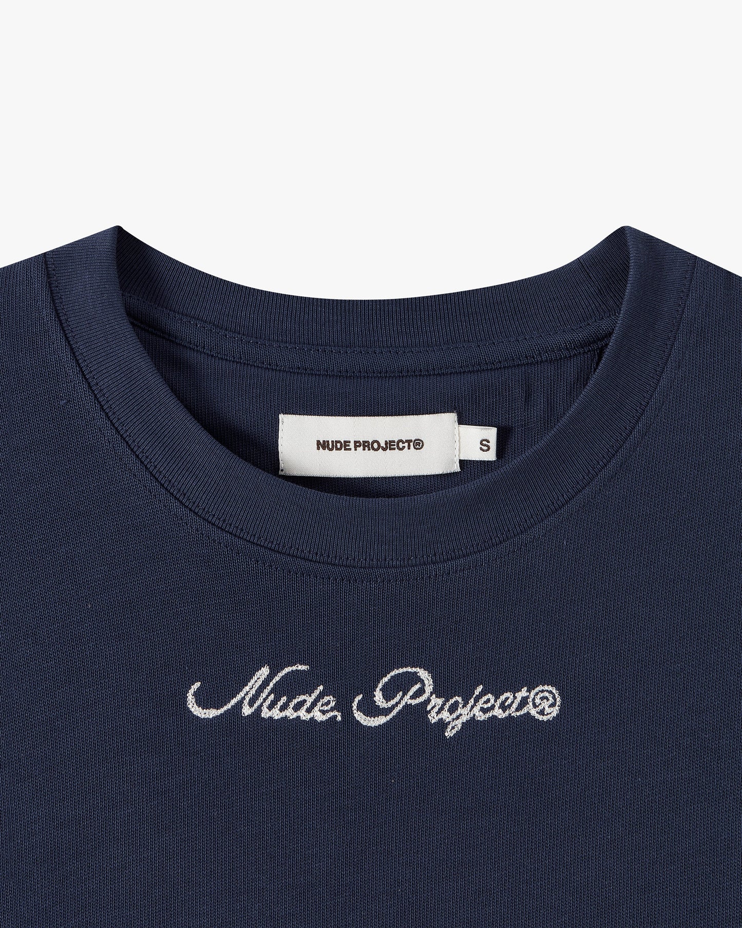 Peach Tee Navy