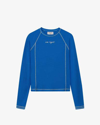Waffle Long-Sleeve Tee 2 Pack Green/Blue