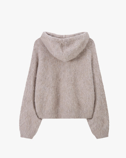 Alpachino Zip-Up Knit Beige